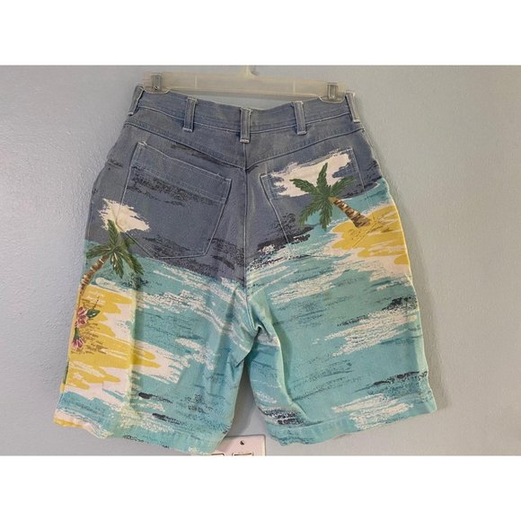 80s Together High Waist Beach Denim Mom Shorts - Picture 6 of 6